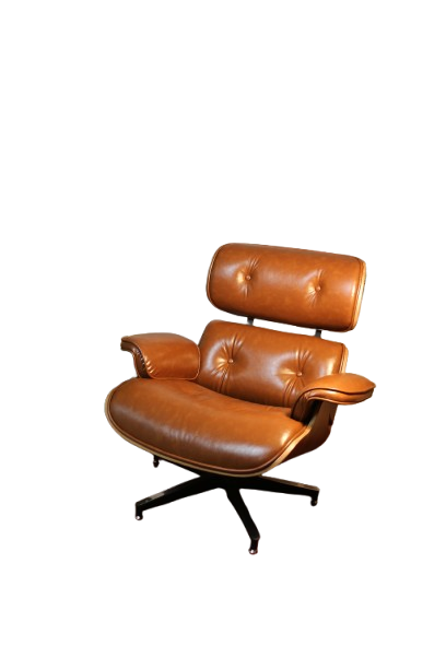 Sillón estilo Eames Ottoman Lounge café
