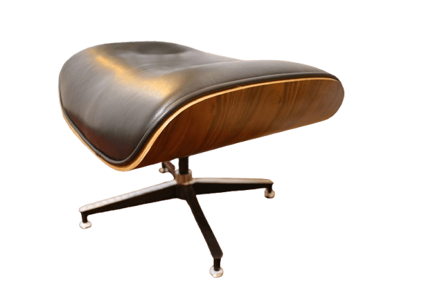Sillón estilo Eames Ottoman Lounge negro
